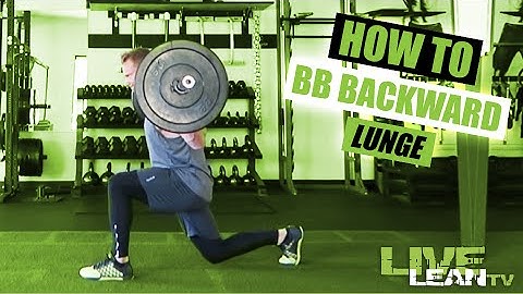 How To Do A BARBELL REVERSE LUNGE | Exercise Demonstration Video and Guide