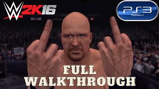 Wwe 2k16  Austin 316 Showcase  Walkthrough playstation 3