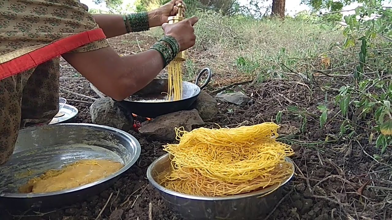 गावरान शेव# झकास रेसेपी#gavakadchi vat