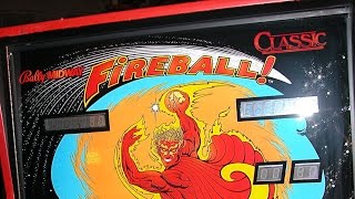 1985 Bally Fireball CLASSIC Project Pinball Machine up and running