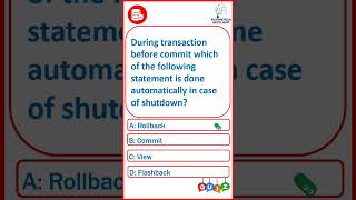 #2 - DBMS MCQ with explanation | #placement | #programming | #viralshorts #technologyshorts screenshot 2