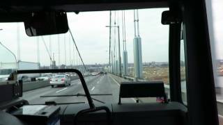 NYC Bus: On Board Bronx Zoo bound LFS Artic 5901 Q44 SBS via Whitestone Bridge