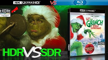 How the Grinch Stole Christmas 2000 HDR ANALYSIS 4K Blu Ray vs 1080p BD SDR 100nits #TRUE_DIFFERENCE