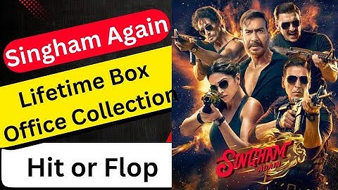 SINGHAM AGAIN 2024 Bollywood Hindi Movie Lifetime Worldwide Box Office Collection Budget Hit or Flop