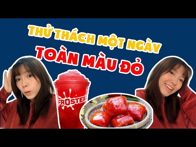 Thử Thách Một Ngày Toàn Màu Đỏ | Pít Ham Ăn | #Shorts class=