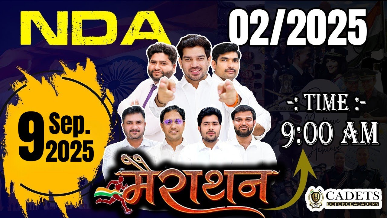 NDA 2 2025 | Special Marathon Class -05 | Cadets Defence Academy | NDA 2 2025 