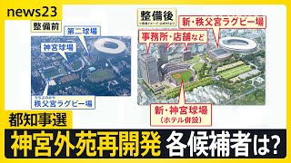 東京都知事選挙の争点か否か…「明治神宮外苑の再開発」めぐる各候補者の訴えは【news23】｜TBS NEWS DIG