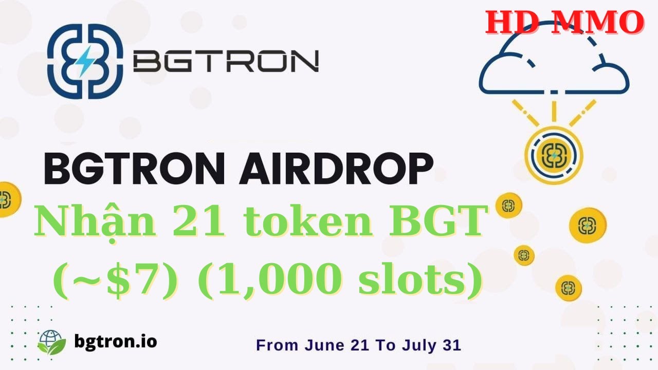 Airdrop- Hướng dẫn nhận 21 BGT token (~$7) - YouTube