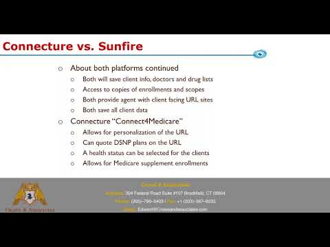 Medicare Enrollments   Sunfire vs Connecture