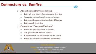 Medicare Enrollments   Sunfire vs Connecture