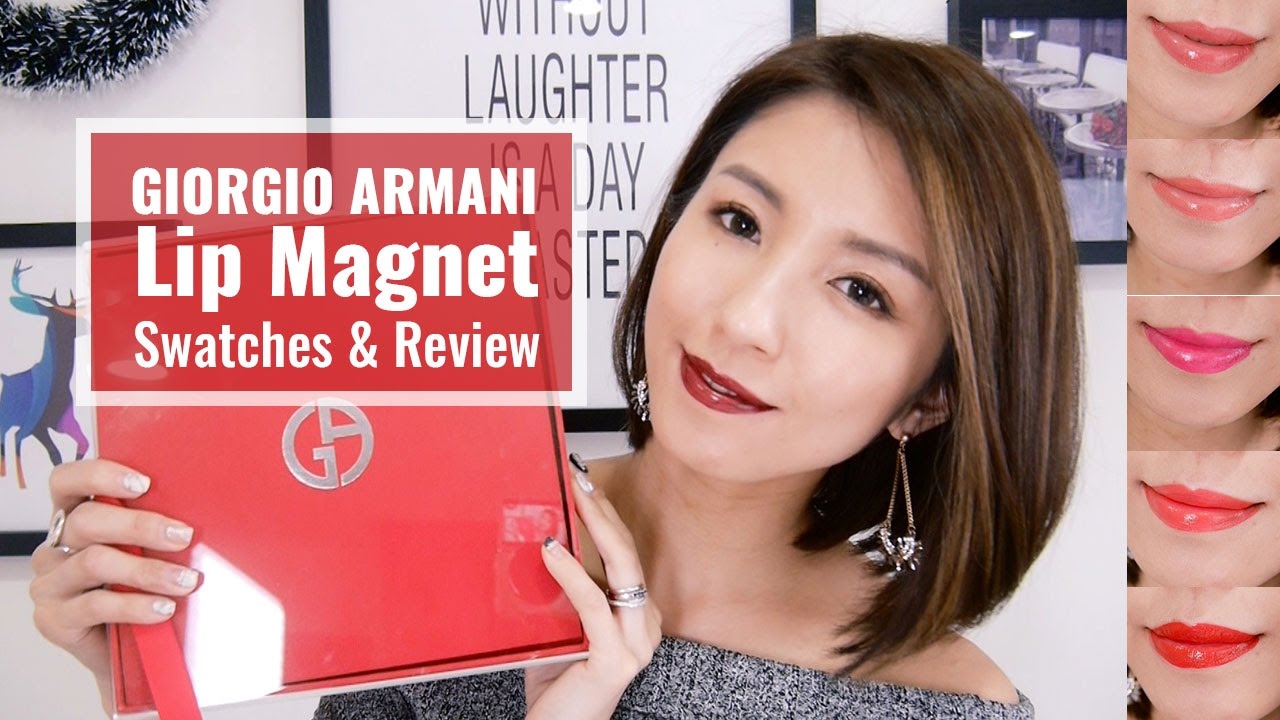 GIORGIO ARMANI奢華訂製柔霧純露 6色試色＋心得分享。GIORGIO ARMANI Lip Magnet Swatches & Review ♥ Nancy