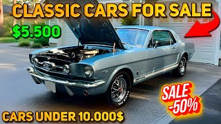 20 Perfect Classic Cars Under $10,000 Available on Craigslist Marketplace! Big Sale!!