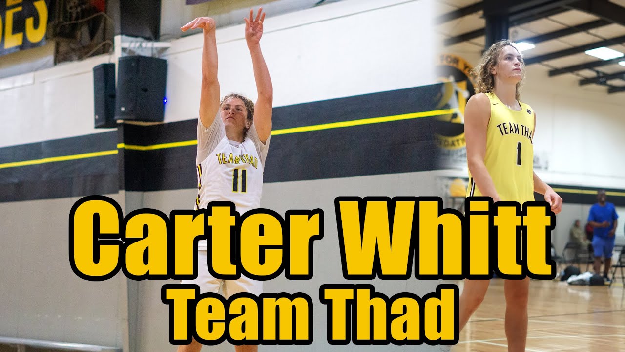 CARTER WHITT Dropping Crazy Dimes In Team Thad Uniform | BEST PASSER IN THE COUNTRY?!?!?