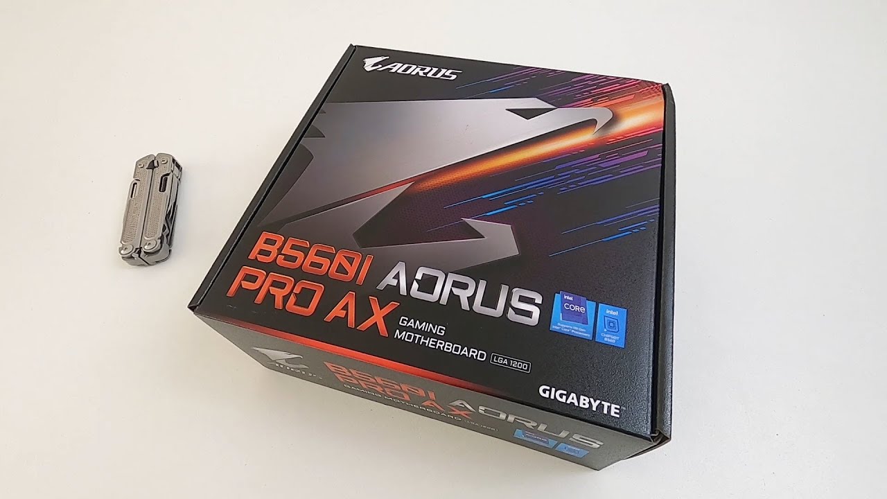 กิกะไบต์  New 2022  Gigabyte B560I Aorus  PRO AX Motherboard *REAL* Unboxing in English