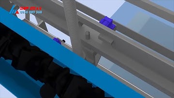 Quy trình hoạt động của song chắn rác trong XLNT || Mô hình 3D