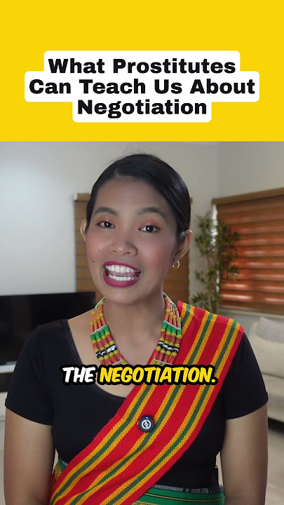 Negotiation Lesson from a Prostitute