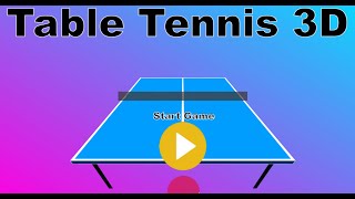 3D Table Tennis Game || CodeIt screenshot 3