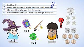 Mia's Mighty Magic Shop—Solving Money Word Problems | MightyOwl Math | 2nd Grade