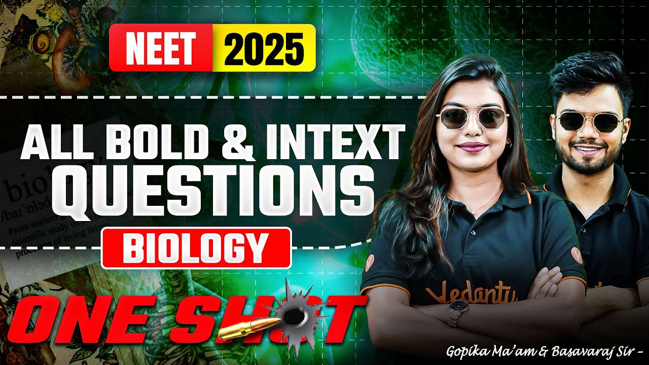 NEET 2025 | All Intext and Bold Questions From Biology | One Shot 🔥 ...
