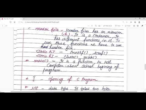 C program structure part 3 with example
