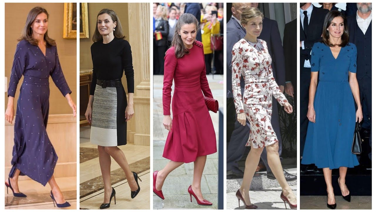 World's most beautiful and gorgeous Queen 👑 Letizia of Spain dress styles/queen Letizia outfits 2024