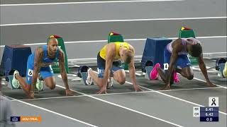 60m men's finals at 2023 European Indoor Athletics Championships in Istanbul Turkey