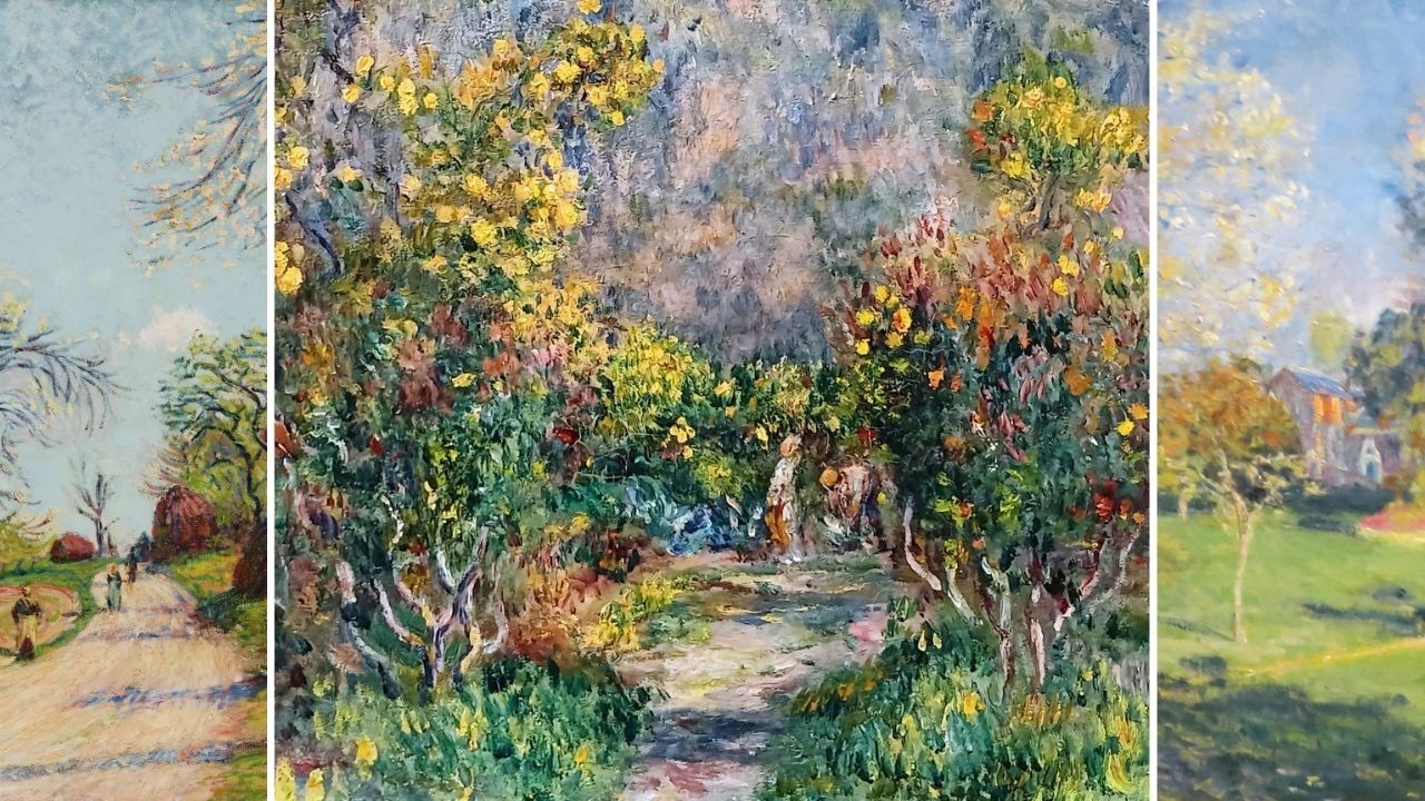 Pierre Auguste Renoir - Landscape With Mimosas- Impressionist Art TV Gallery