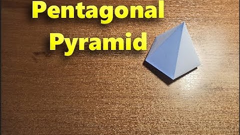 How to make a Pentagonal Pyramid out of paper with template
