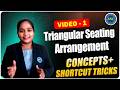 🔴 Triangular  Seating Arrangement Tricks | Video-1 ||Reasoning🔥 | |APPSC ||  TGPSC | Bank  || CSAT