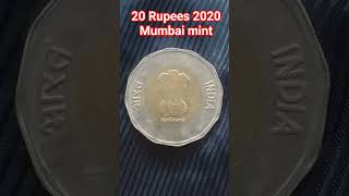 "Unveiling the RARE 20 Rupee Coin from 2020 Mumbai Mint – Is It Worth a Fortune?" #errorcoins