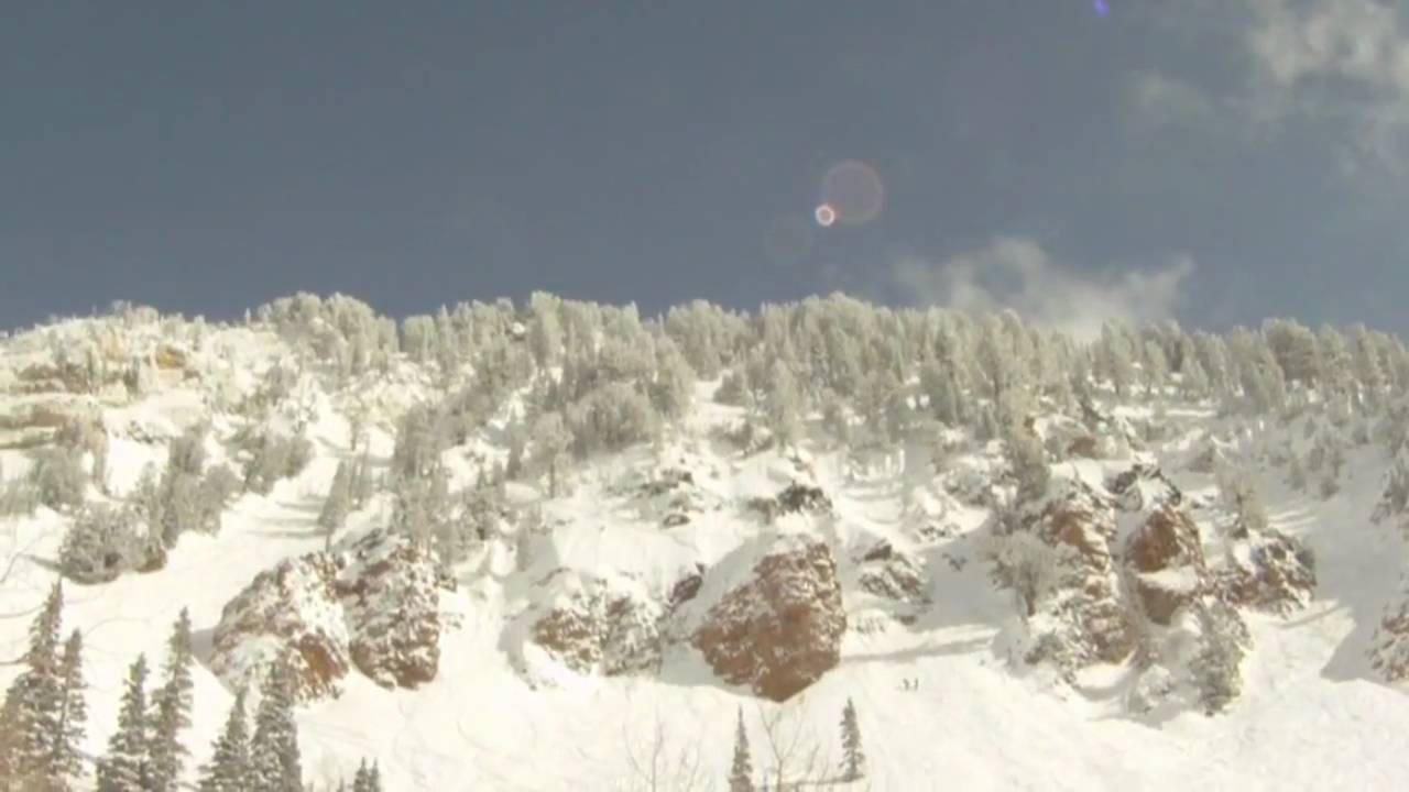 Jamie Pierre hucks an 85ft cliff