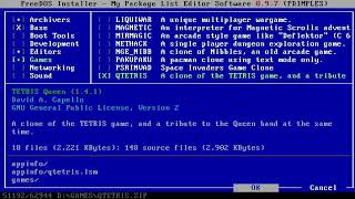 Installing QTetris on FreeDOS | Playing Tetris on DOS #1