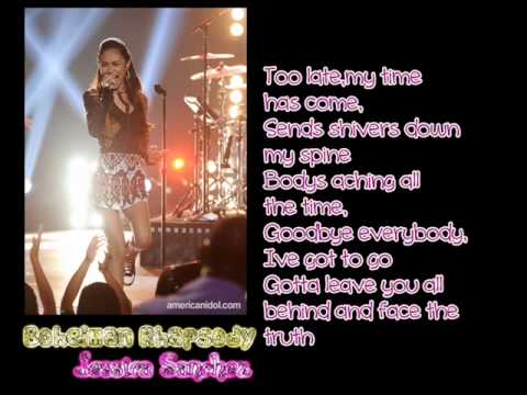 Bohemian Rhapsody - Jessica Sanchez (Lyrics)