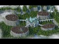 (500 Hours Minecraft Timelapse) Kingdom of 5 Bridges (4K/60fps)