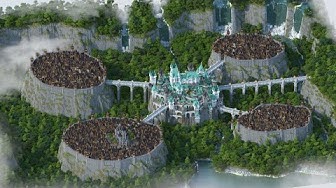 60 Hours Timelapse] Minecraft Dragonstone City (4K/60FPS) 