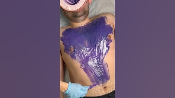 Crazy Chest Wax 🙈 #waxingathome #hairremoval #wax #waxkit #hardwax #chestwax