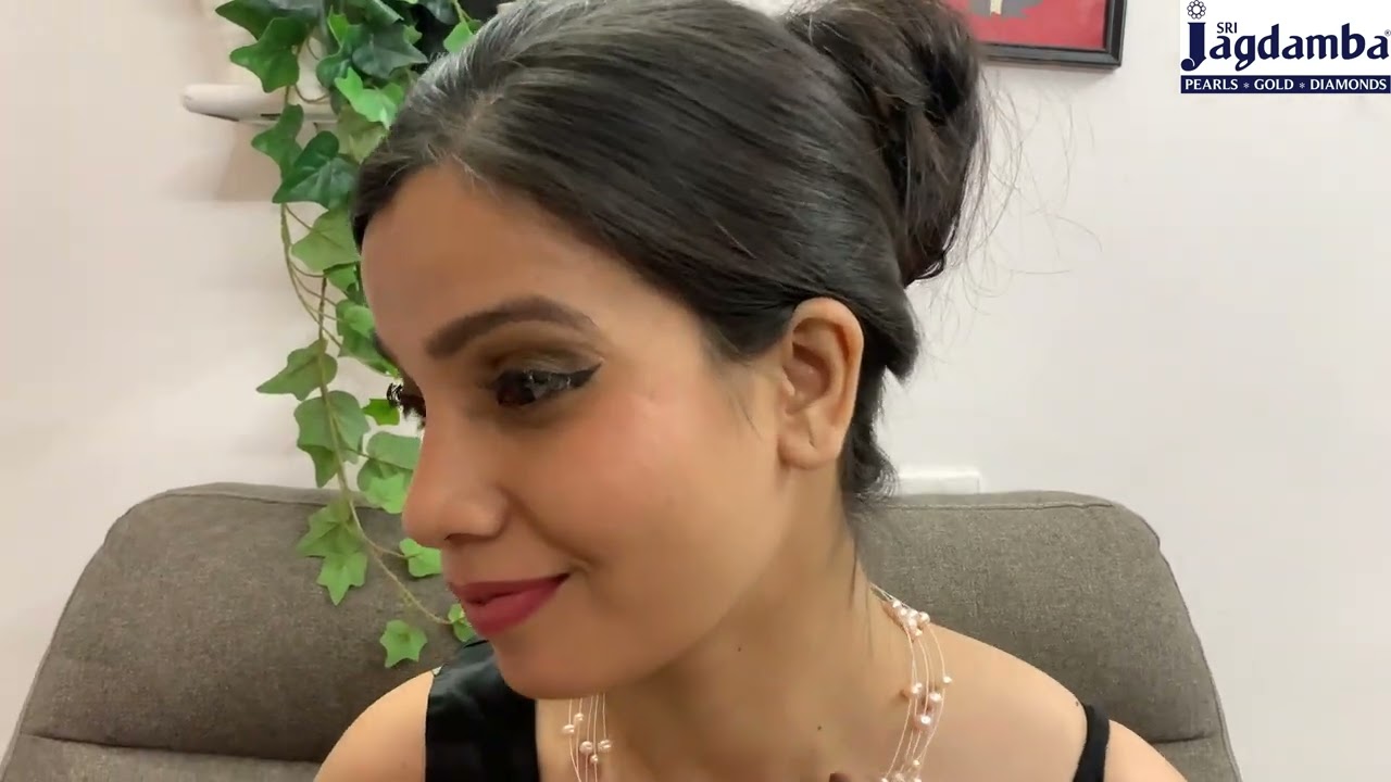 Kiara 5 Line Pearl Necklace | Hyderabadi Pearls Necklace | Jagdamba Pearls | Pure Pearls