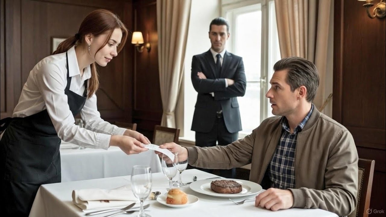 МИЛЛИАРДЕР под прикрытием заказал стейк — но официантка передала ему ЗАПИСКУ, которая его ОШЕЛОМИЛА