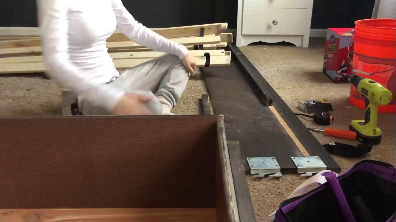 DIY fix broken bed frame YouTube