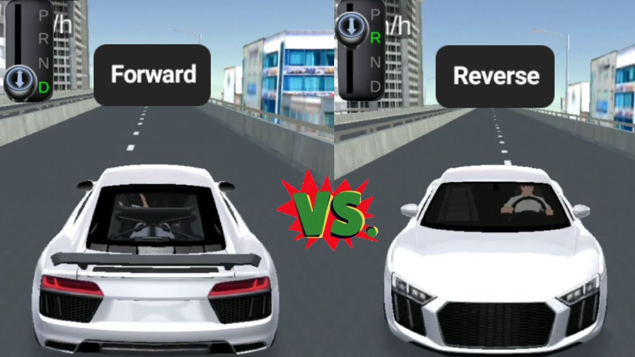 3D운전교실 전진 VS 후진 속도 비교