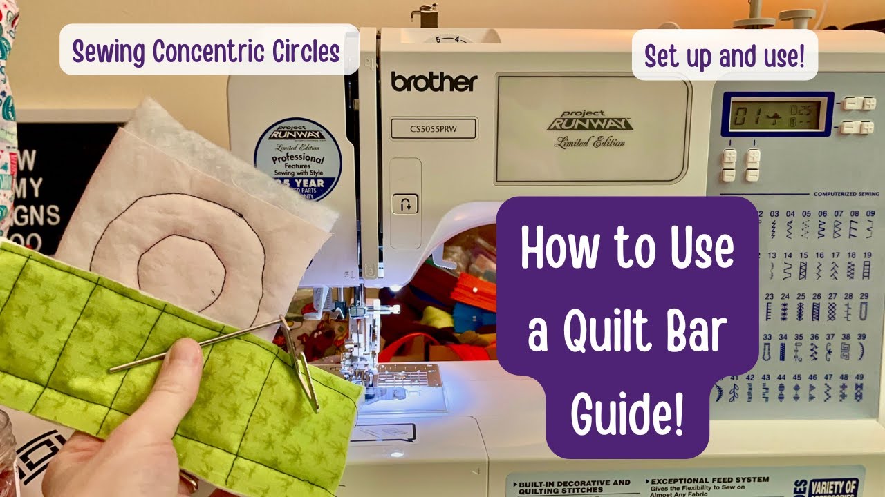 Quilt Table Guide Rails How to Use a Quilt Guide Bar – Sew Perfect Circles & Parallel Lines ...