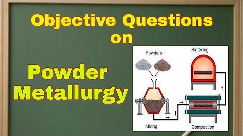 Multiple Choice Questions on Powder Metallurgy ll Material Science ll Engineering Metallurgy ll