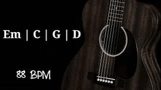 Gitar Akustik Loop Strumming 88 BPM [ Em CGD ]