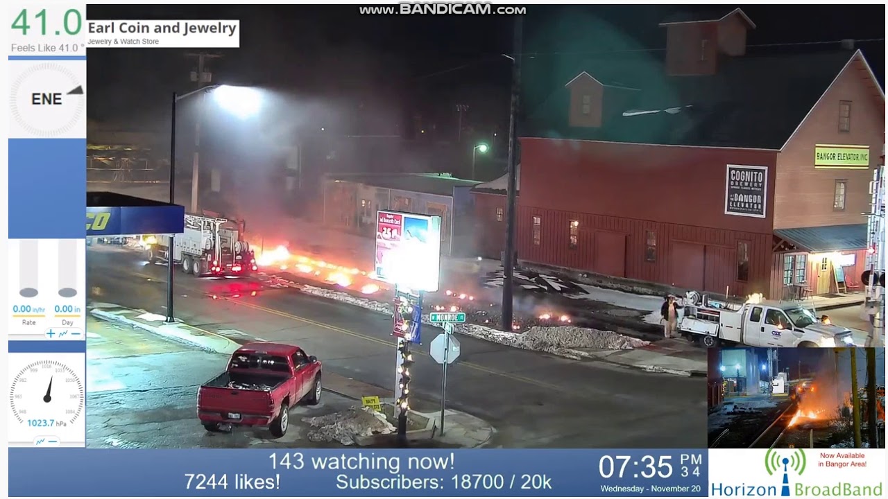 TRACKS ON FIRE!!!!!!!!! in Bangor MI YouTube