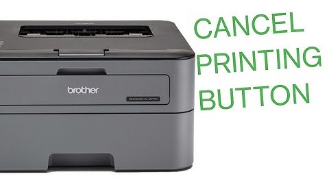 how to cancel print Brother printer HL-L2321D  🖨️