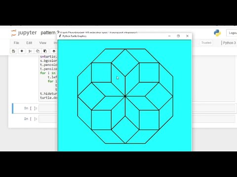 Make Pattern in Python|turtle module|Jupyter Notebook| Python | Tutorial | IEMLabs