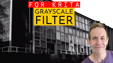 Krita : How To Convert Images From Color to Grayscale Tutorial