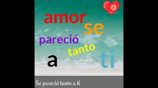 Se pareció tanto a ti, letra