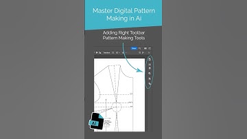 4/49 Adding Pattern Making Tools to the Right ToolBar - Digital Pattern Making in Ai #patternmaking