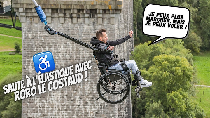 Un tétraplégique qui saute à l'élastique c'est magique !!!